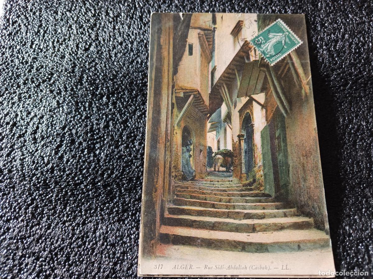 Postales: 317 alger rue sidi abdallah, circulada 1908 - Foto 1