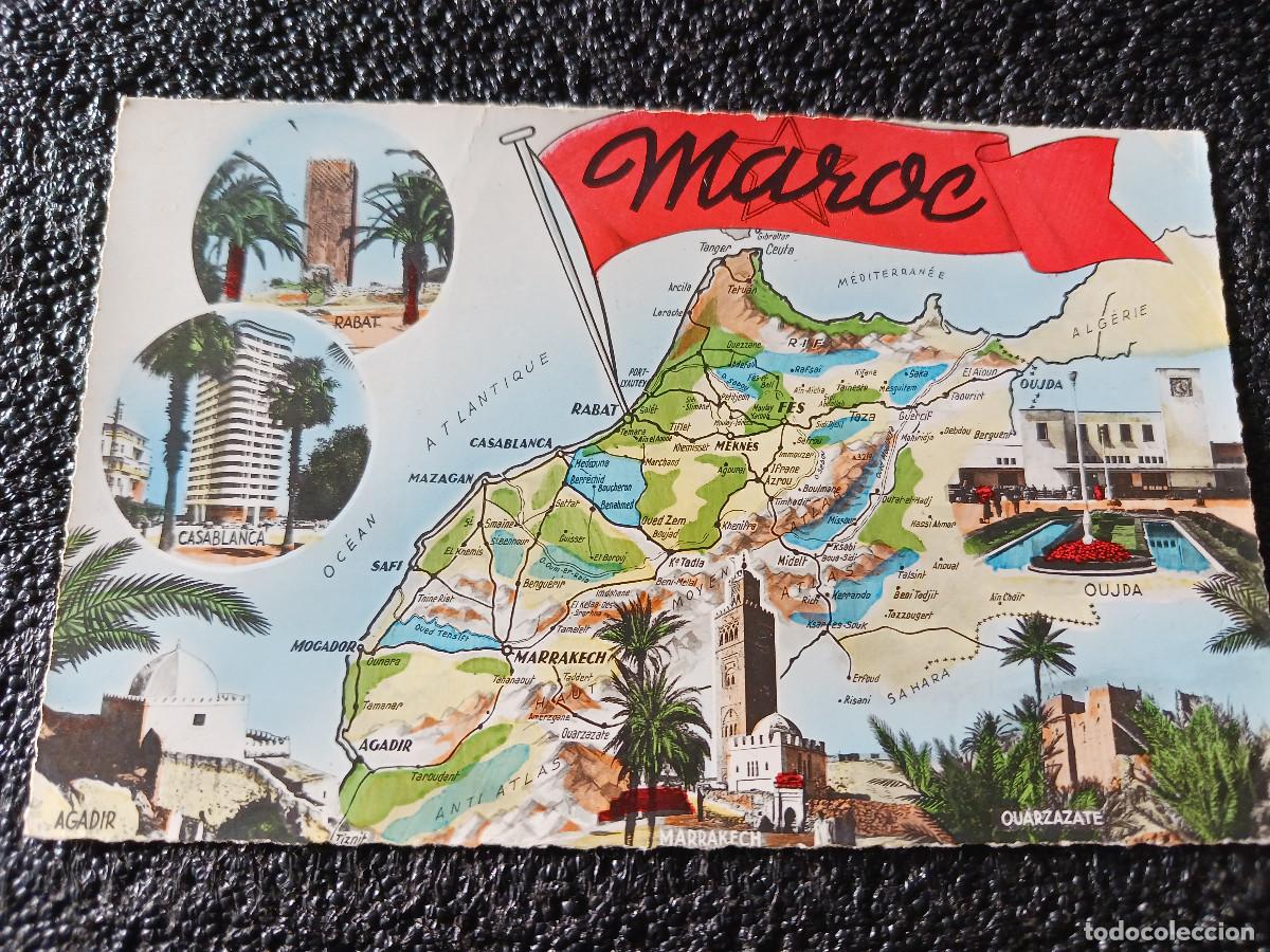 Postales: 1566 plan maroc, circulada 1957 - Foto 1