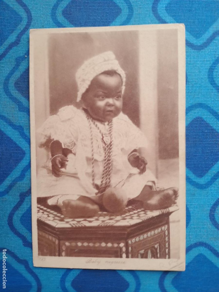 Postales: Ni&ntilde;o negro. Postal antigua - Foto 1