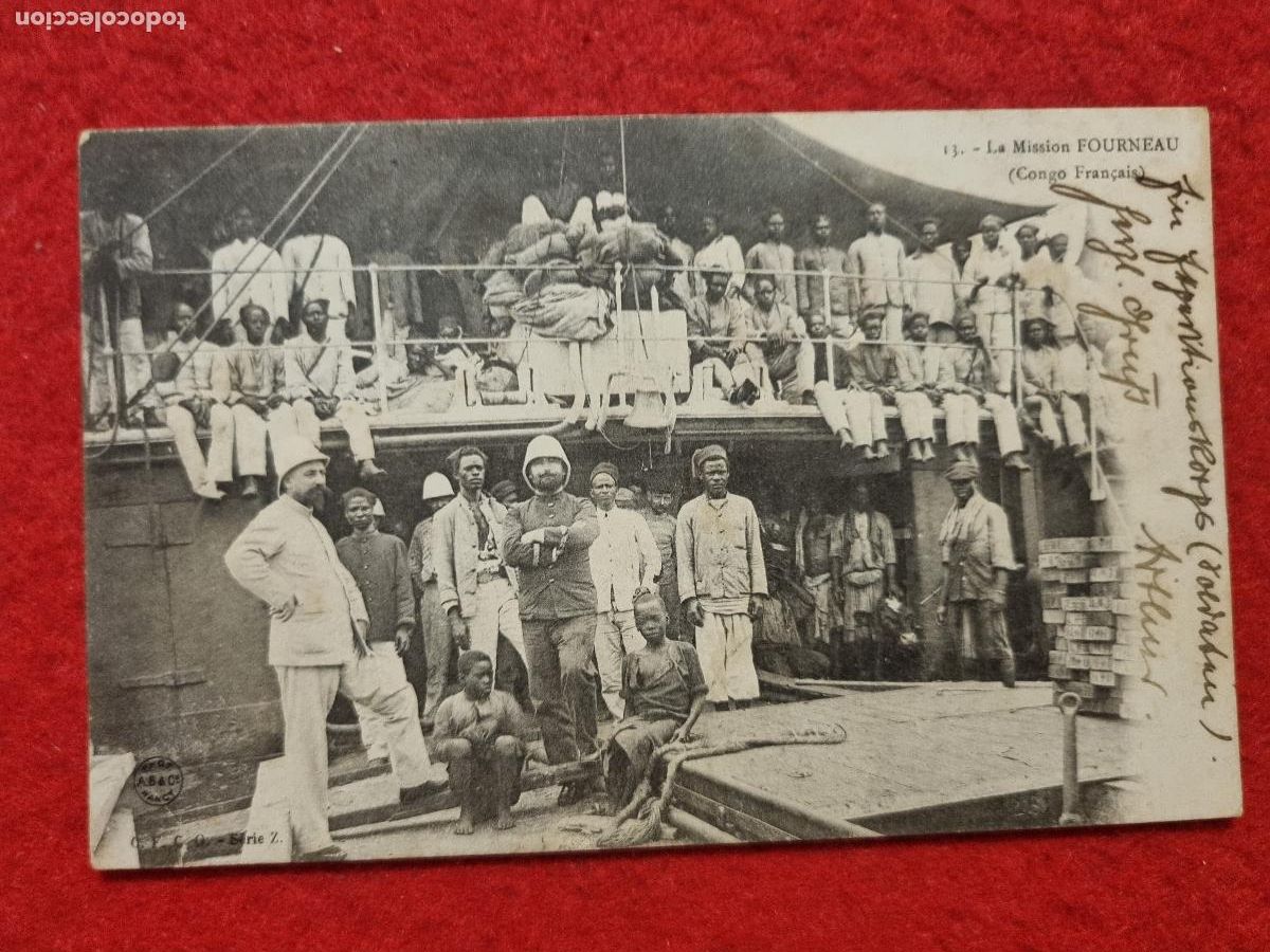 Cartes Postales: POSTAL CONGO FRANCES LA MISSION FOURNEAU MILITARES ORIGINAL P1990