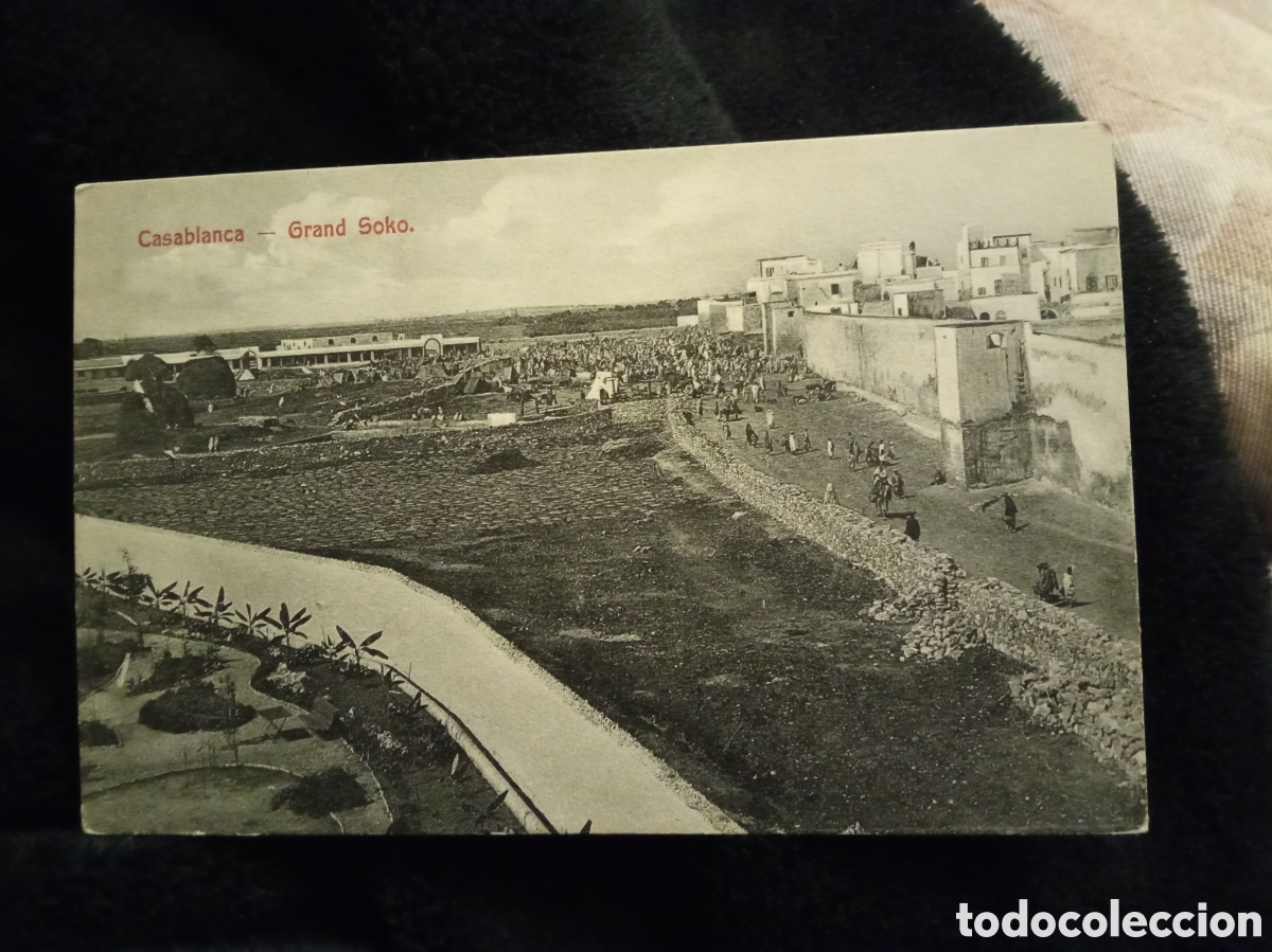 Cartes Postales: Antigua postal fotograf&iacute;ca, Casablanca, Grande Soko.