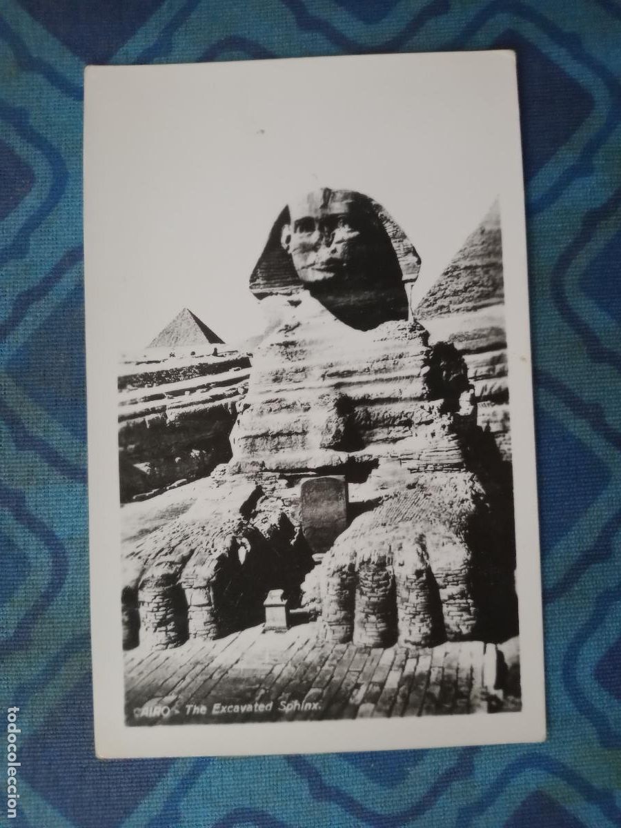Postales: Egipto. Esfinge de Gizeh. Postal antigua original - Foto 1
