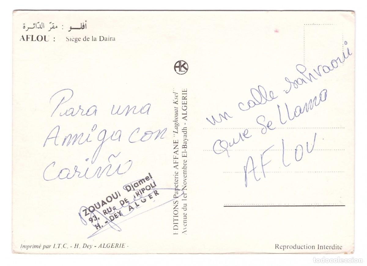 Postales: ALG&Eacute;RIE. AFLOU. Si&egrave;ge de la Daira. - Foto 2