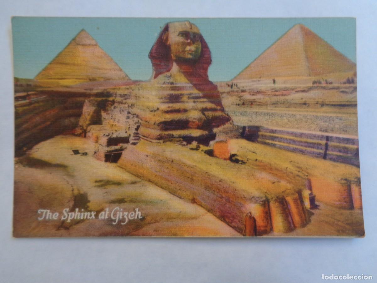 Postales: POSTAL DE LA ESFINGE DE GIZEH ( EGIPTO ), DE NAVIERA AMERICAN EXPORT LINES - Foto 1