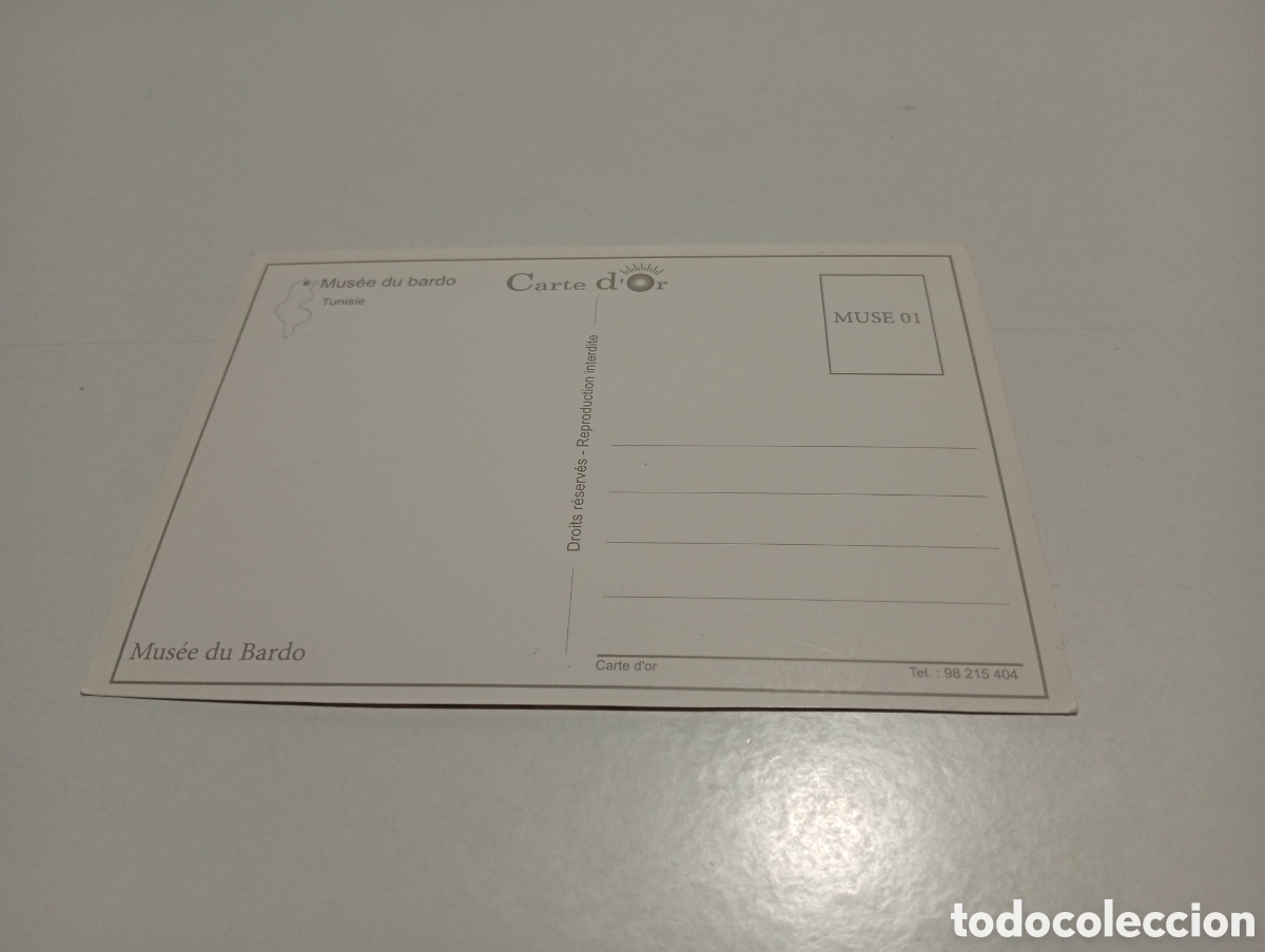 Postales: Postal museo du bardo, T&uacute;nez - Foto 2