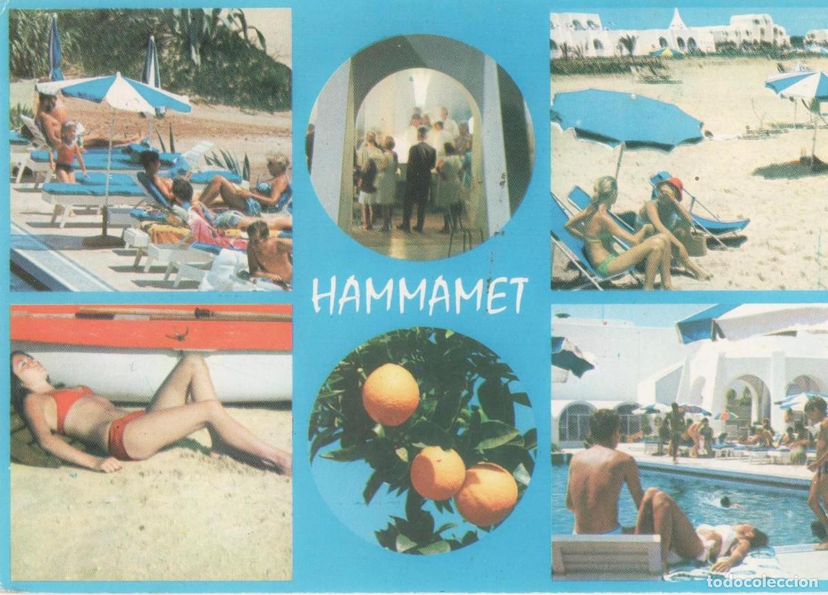 Postales: T&uacute;nez- Hammamet-circulada- - Foto 1
