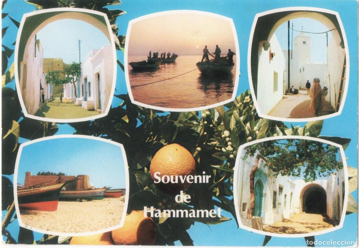 Postales: T&uacute;nez- Hammamet-circulada- - Foto 1