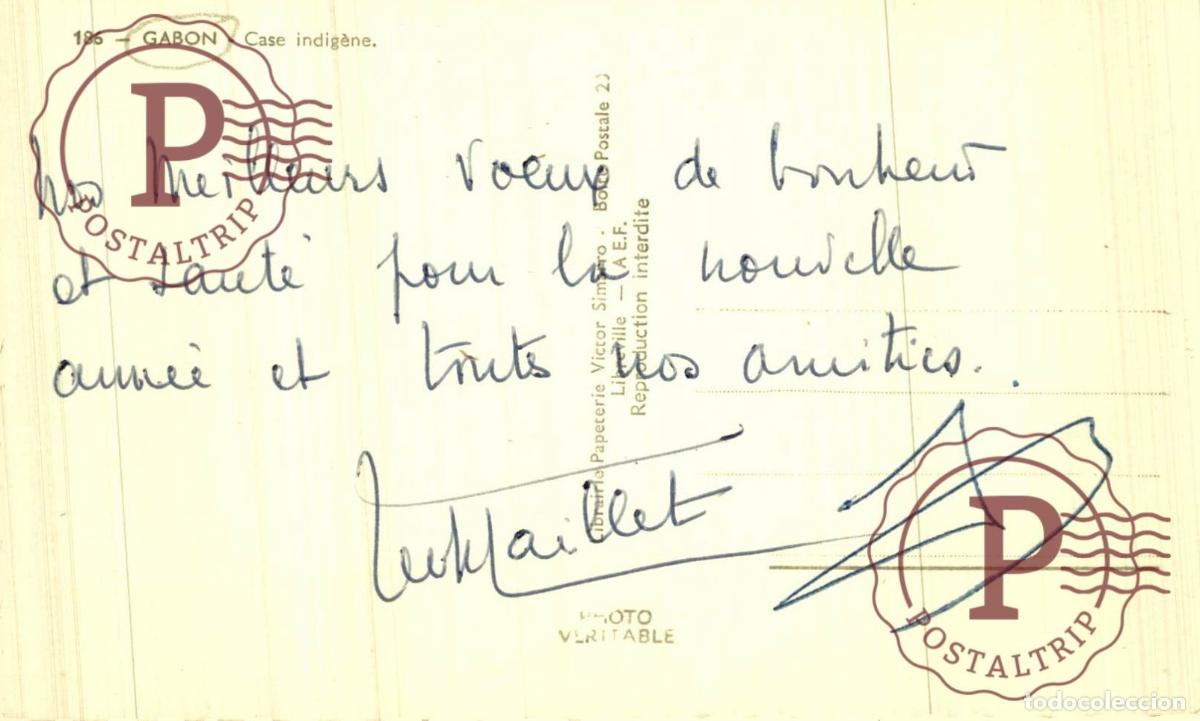 Postales: GABON. Case indig&egrave;ne - Foto 2
