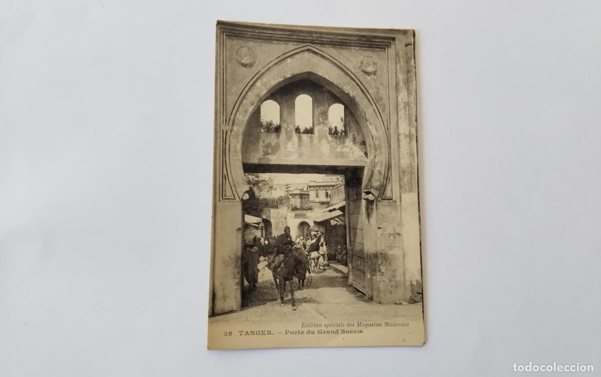 Postales: TANGER , POSTAL ANTIGUA , BLANCO Y NEGRO , - Foto 2