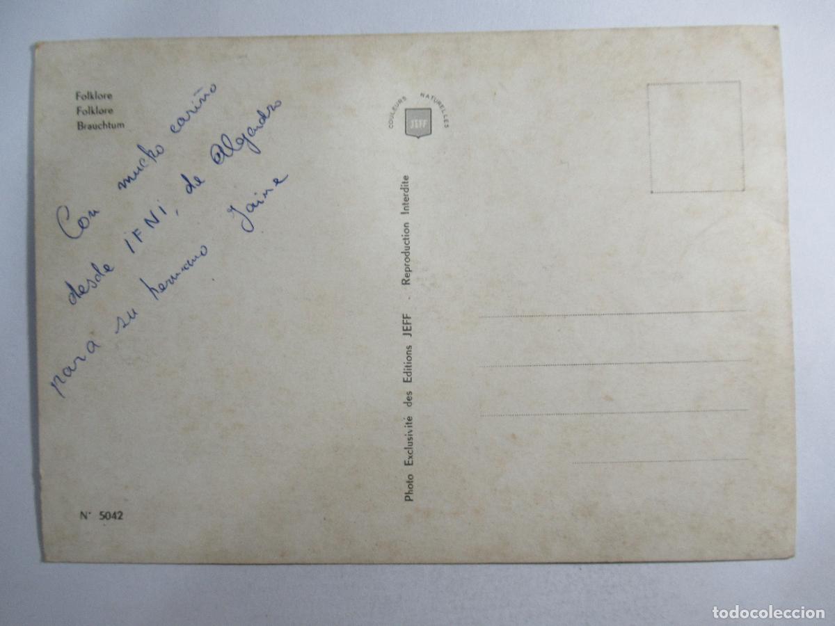 Postales: Postal Folklore Ifn&iacute; (Marruecos) - Escrita - Foto 2