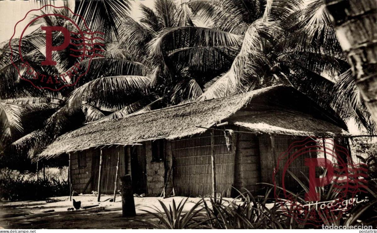 Postales: GABON. Case indig&egrave;ne - Foto 1