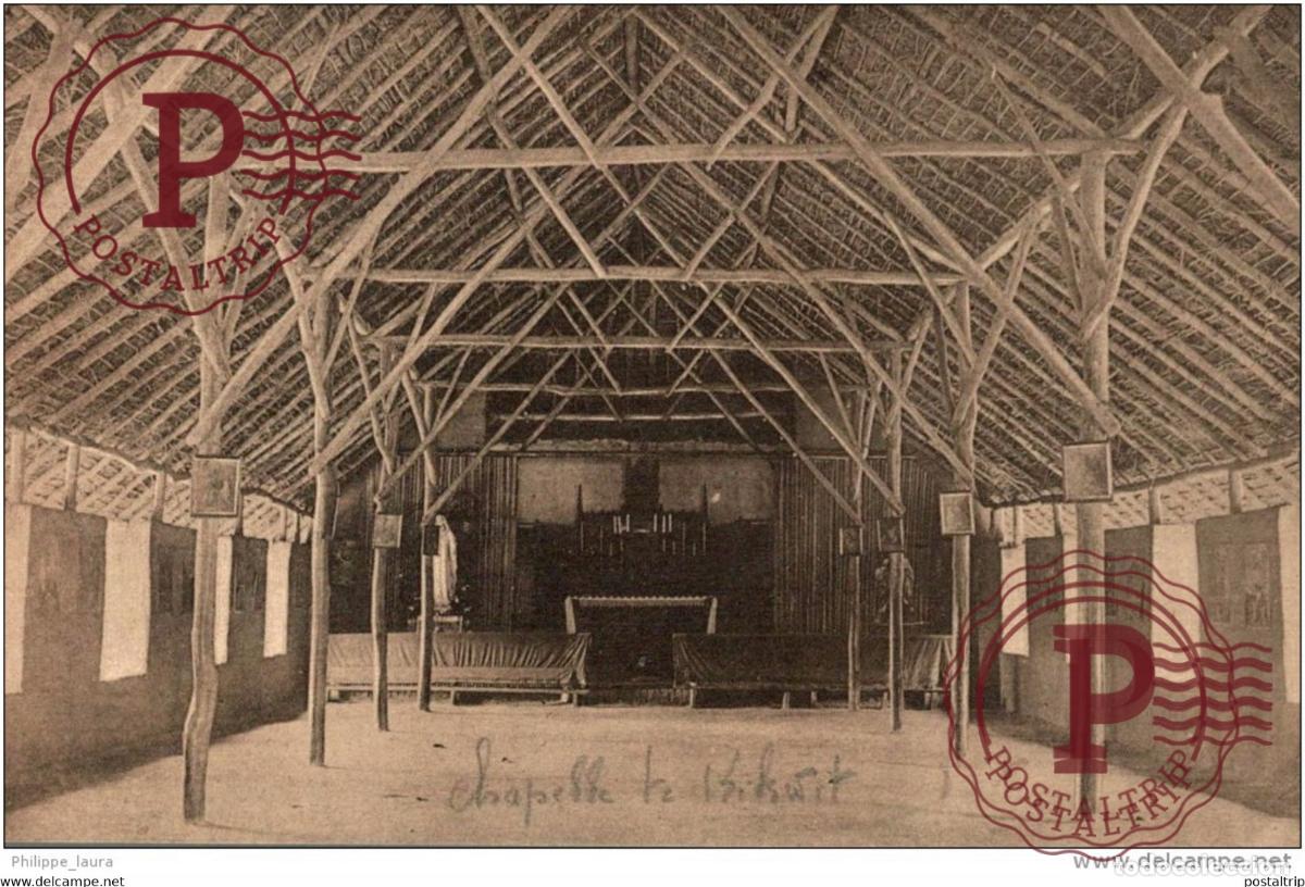 Postales: CONGO Belge - KIKWIT - Chapelle provisoire - Foto 1