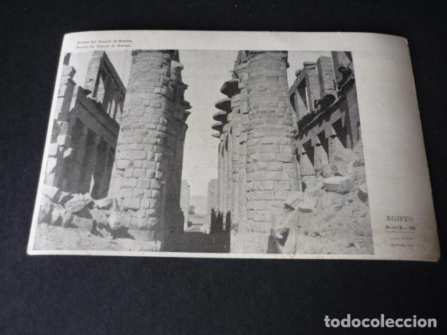 Postales: KARNAK EGIPTO ANTIGUA POSTAL ED. LUIS TASSO BARCELONA REVERSO SIN DIVIDIR