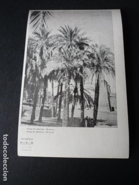 Postales: KARNAK EGIPTO ANTIGUA POSTAL ED. LUIS TASSO BARCELONA REVERSO SIN DIVIDIR