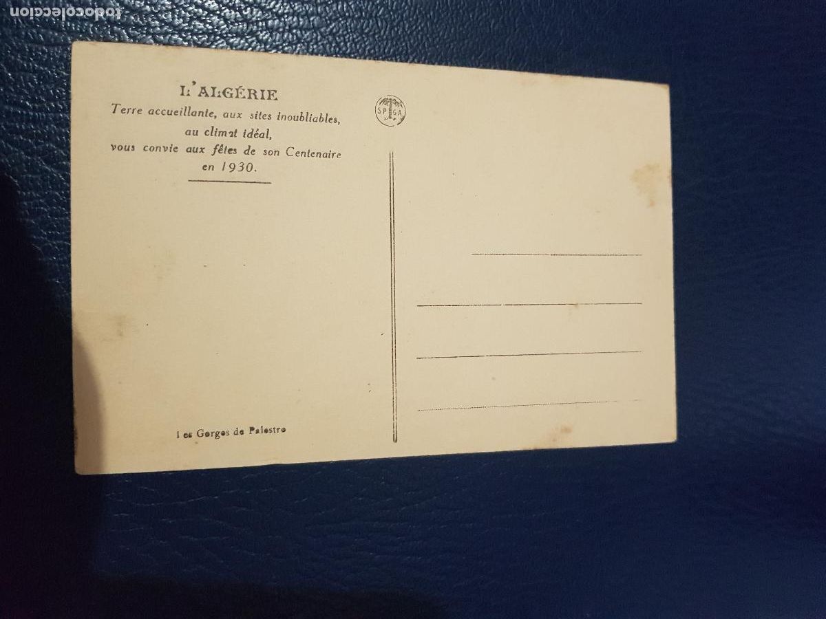 Postales: ALGERIA-LAS GARGANTAS DE PALESTRO - Foto 2