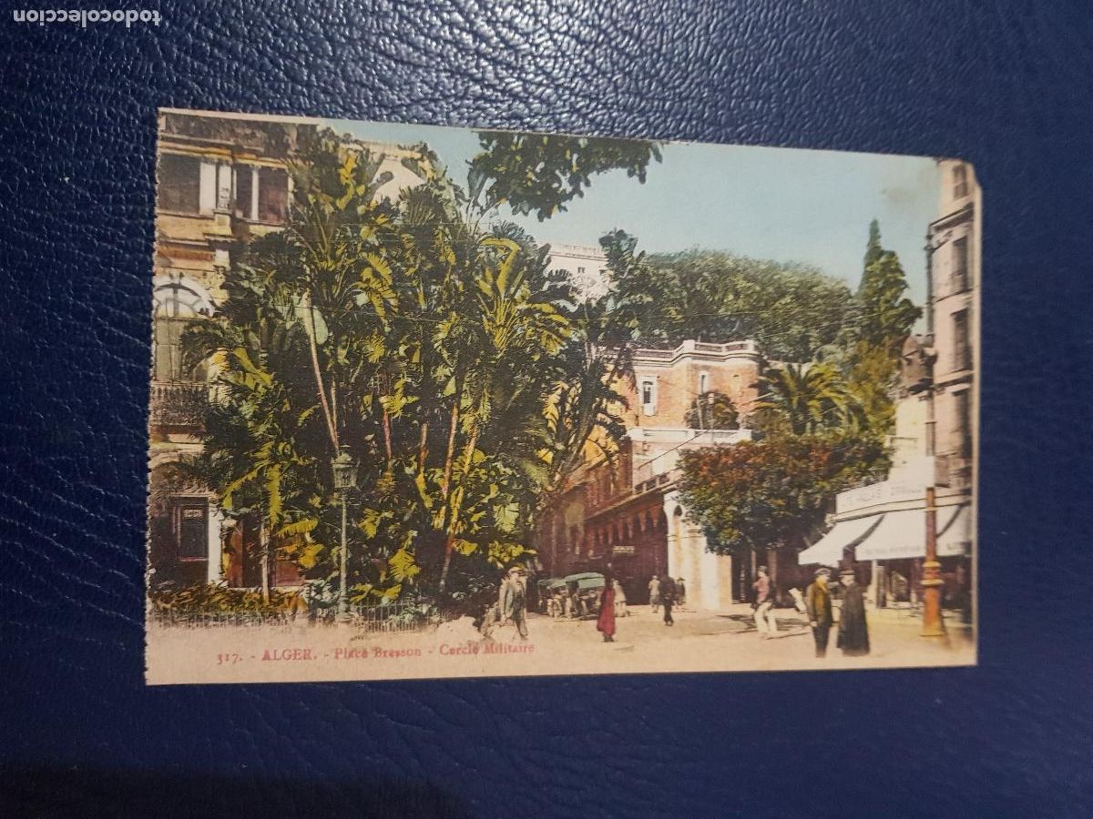Postales: ALGERIA.ALGER.- PLAZA BRESSON CIRCULO MILITAR