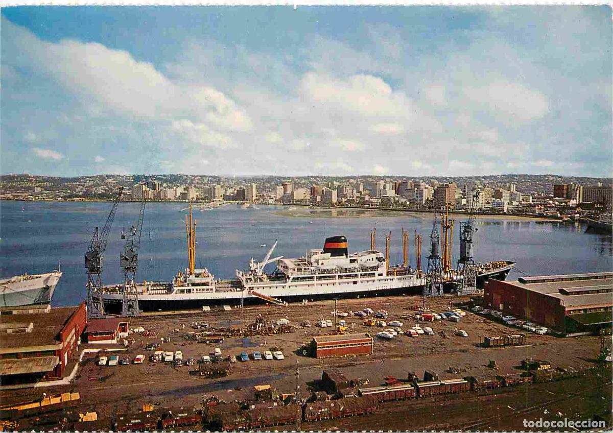Cartes Postales: Carte Postale - Afrique du Sud - Durban - View from Passenger Terminal Harbour - Uitsig vanaf passas