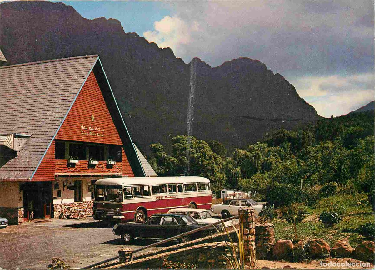 Cartes Postales: Carte Postale - Afrique du Sud - French hoek - An S A Railways motor coach near French Hoek C P - Au