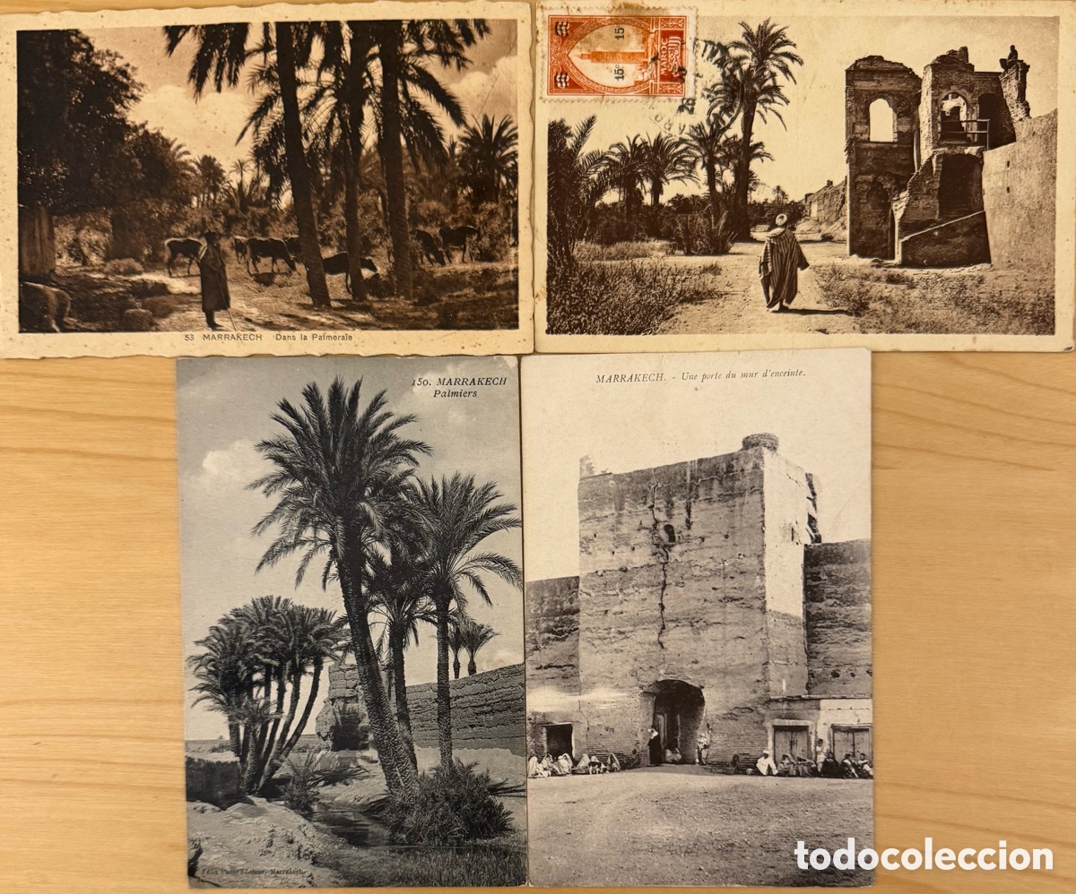 Postales: Marruecos Marrakech lote de 4 postales - Foto 1