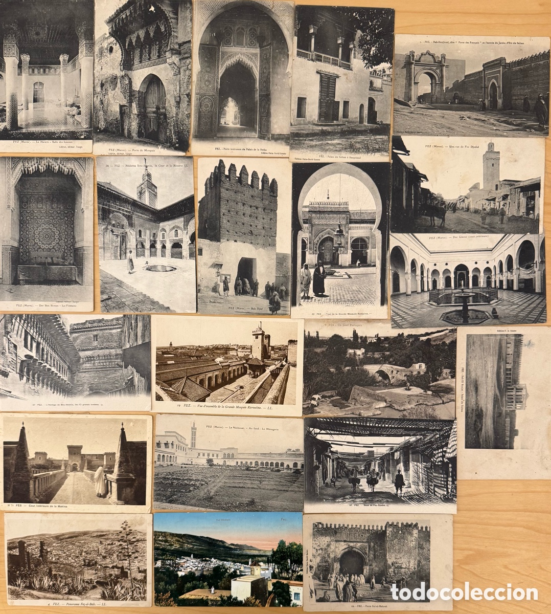 Postales: Marruecos Fez lote de 21 postales - Foto 1