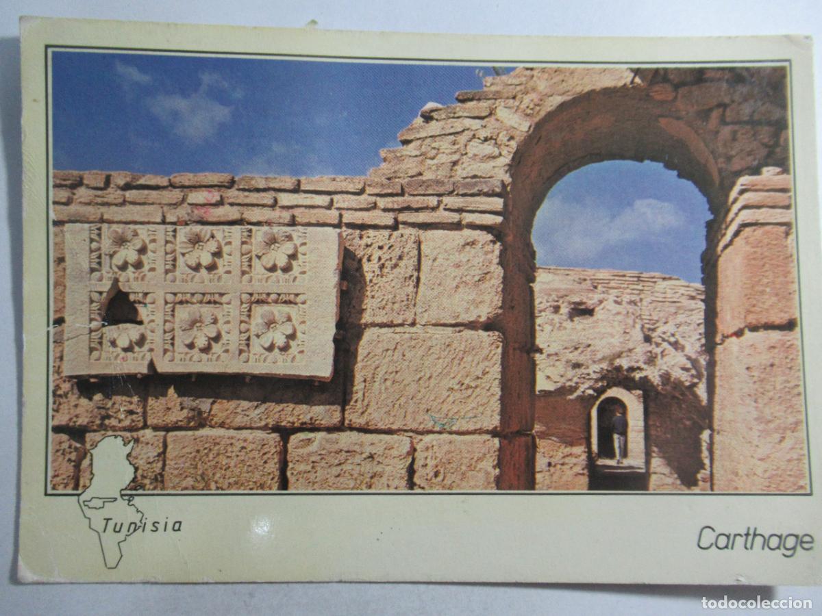Postales: Carthage - Tunisia / T&uacute;nez - Les Thermes d'Antonin - Circulada