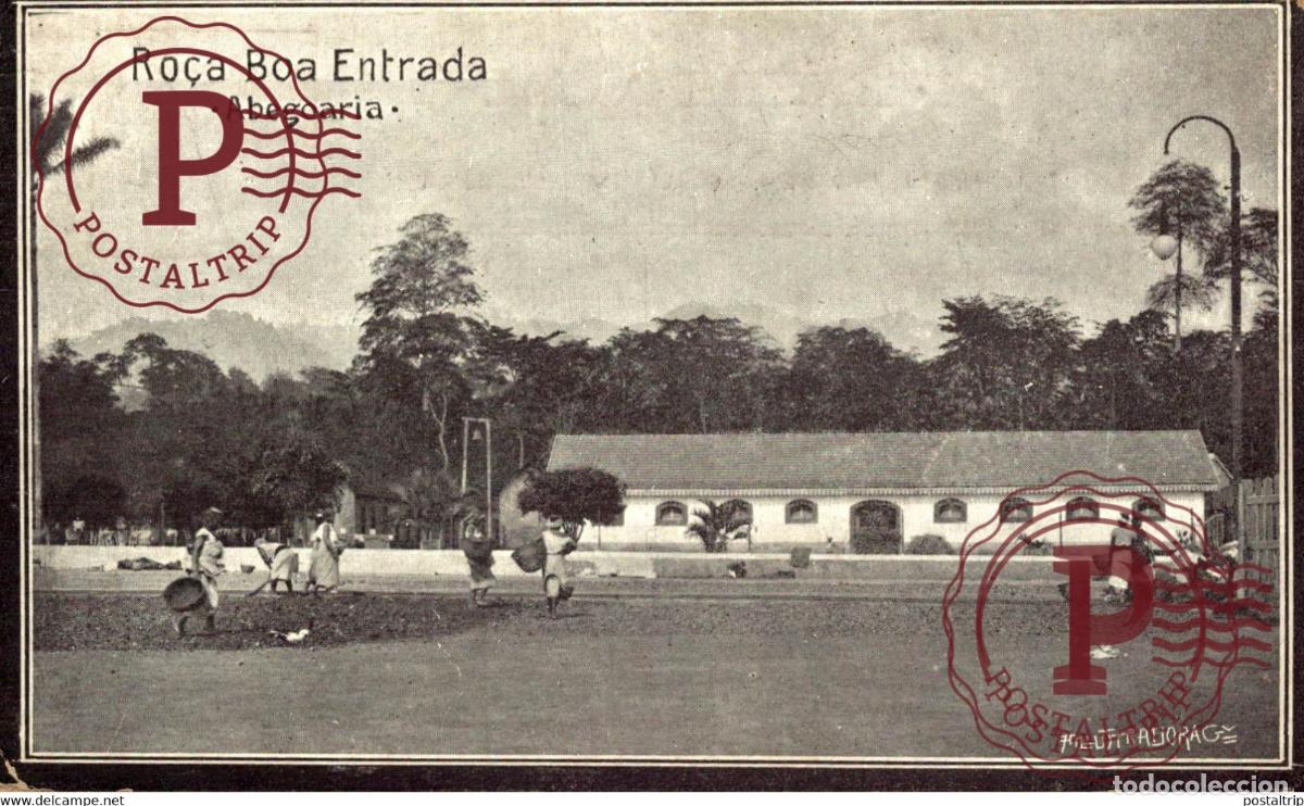 Postales: AFRICA. SAO TOME AND PRINCIPE - Ro&ccedil;a Boa Entrada - Abegoaria