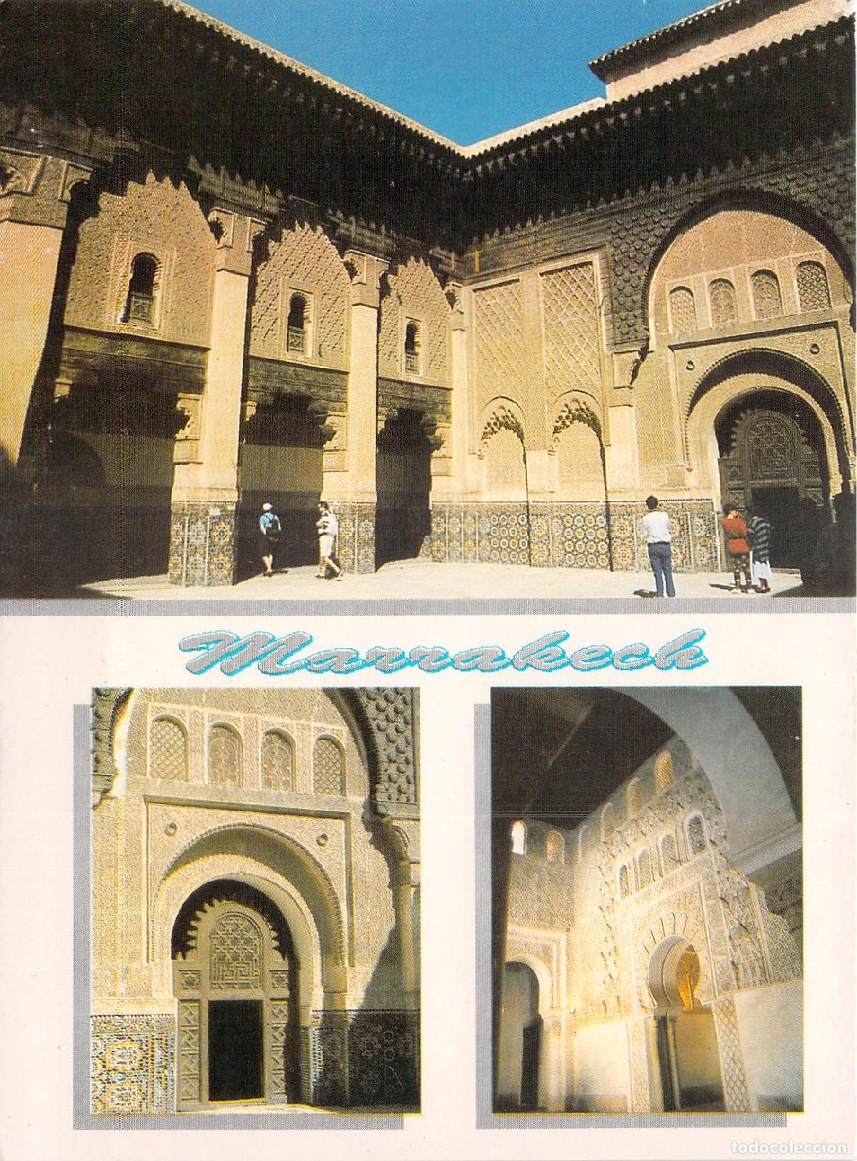 Postales: Postal de la Medersa Ben Youssef en Marrakech, Marruecos
