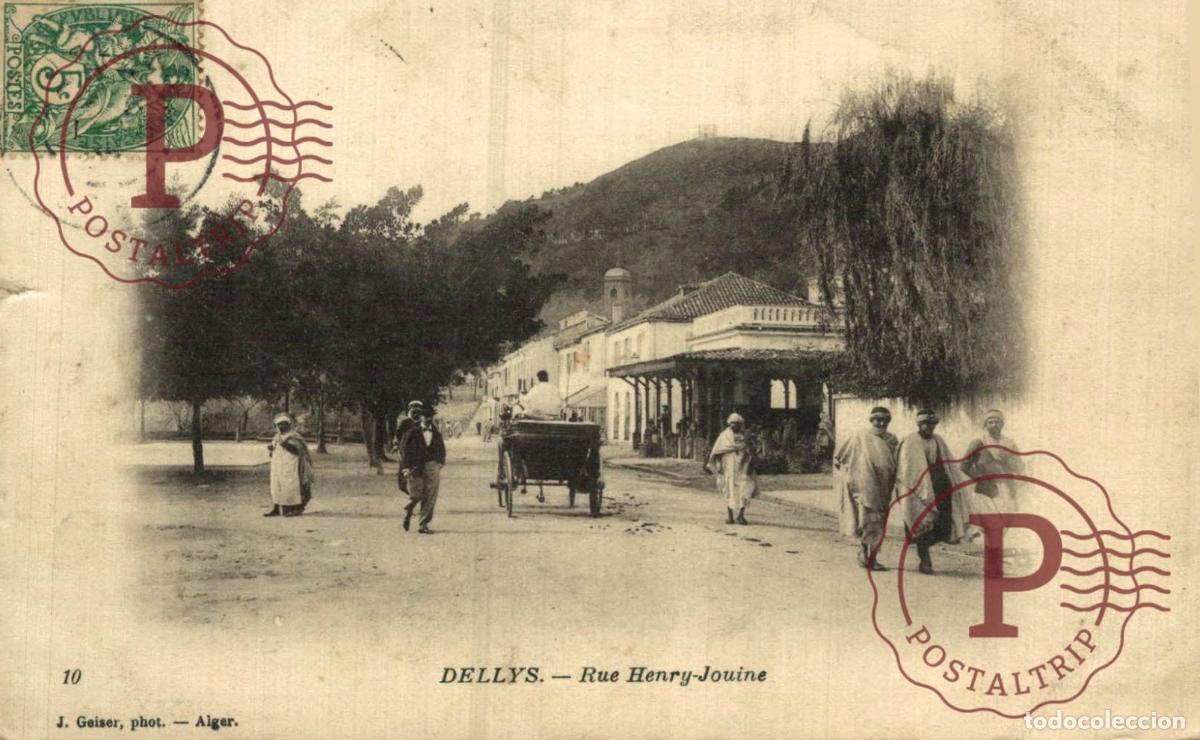 Postales: ARGELIA. ALGERIE. DELLYS Rue Henry-Jouine