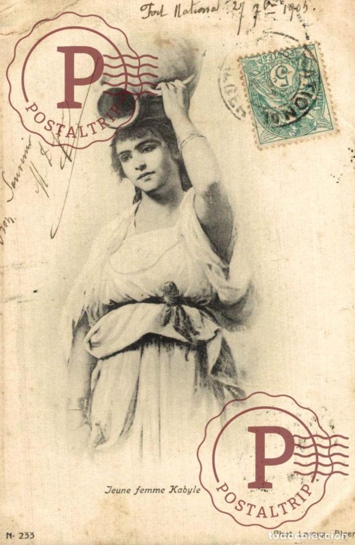 Postales: ARGELIA. ALGERIE. JEUNE FEMME KABYLE.