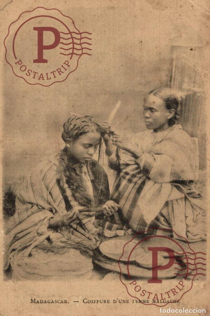 Postales: MADAGASCAR. Coiffure dune femme malgache - Foto 1