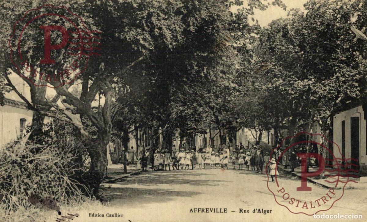 Postkarten: ARGELIA. ALGERIE. AFFREVILLE - Rue dAlger