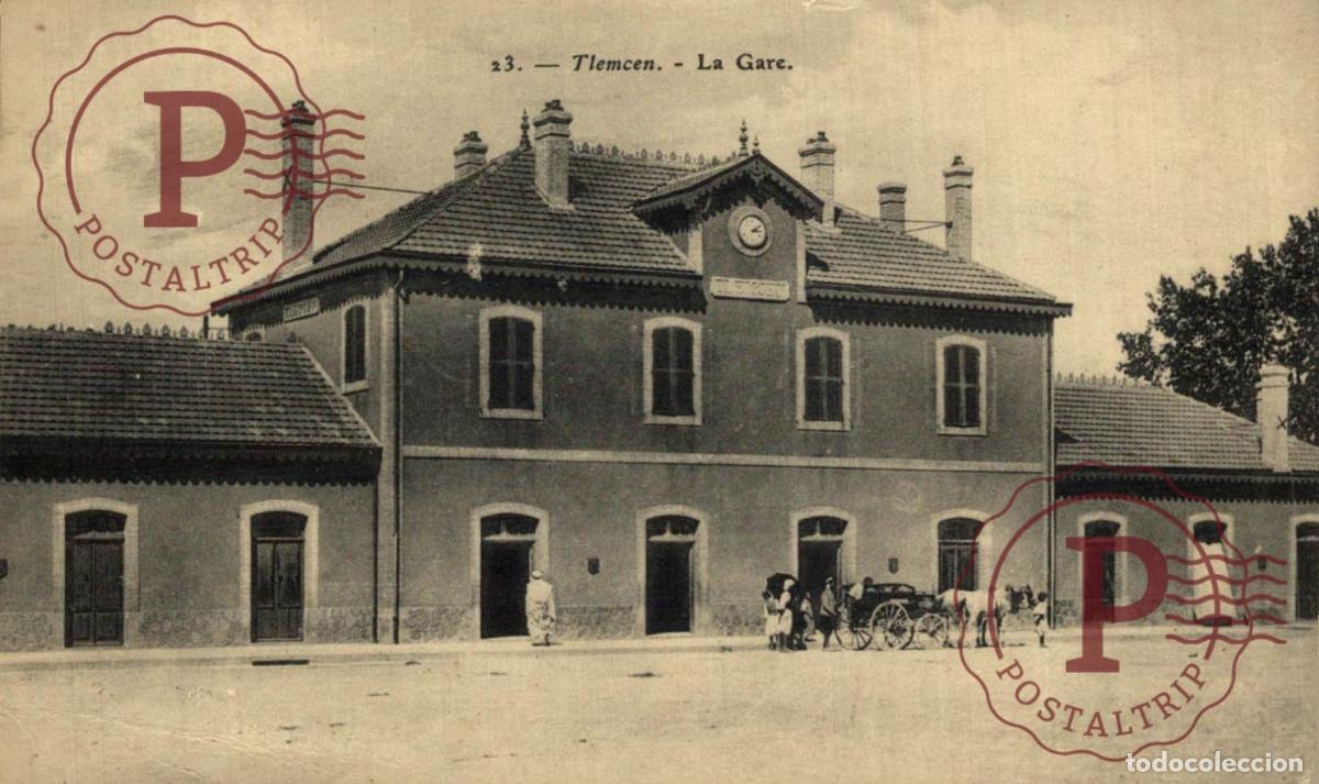 Postkarten: ARGELIA. ALGERIE. TLEMCEN LA GARE.