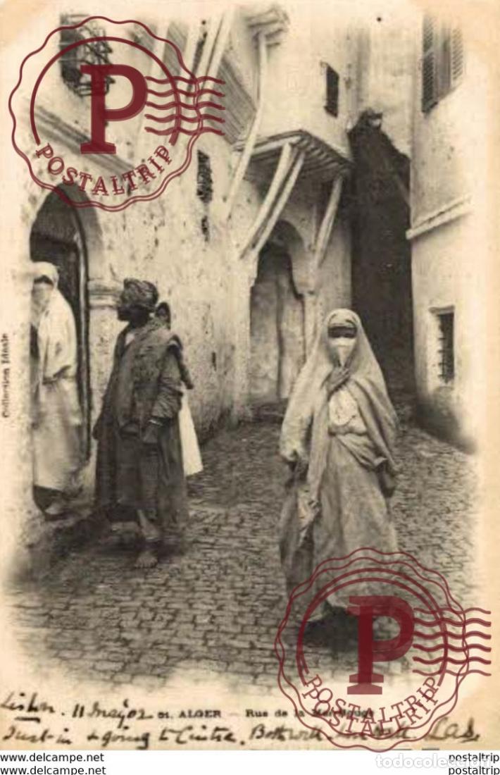 Postales: ARGELIA Alg&eacute;rie - ALGER RUE DE LA MER ROUGE