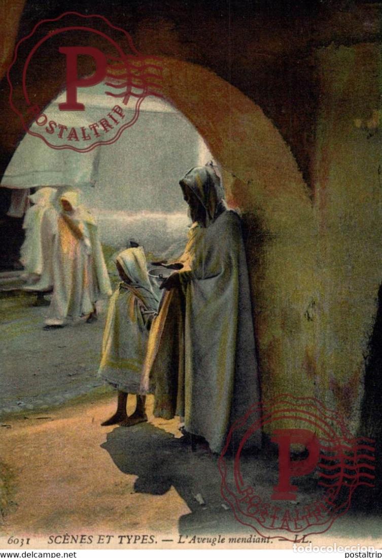 Postales: AFRICA. ARGELIA. ARGELIE. LAVEUGLE MENDIANT.