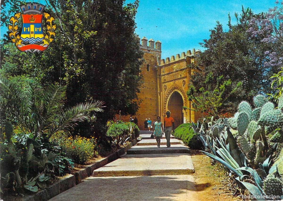 Postales: Postal de Rabat - El Chellah y Escudo de la Ciudad, Marruecos