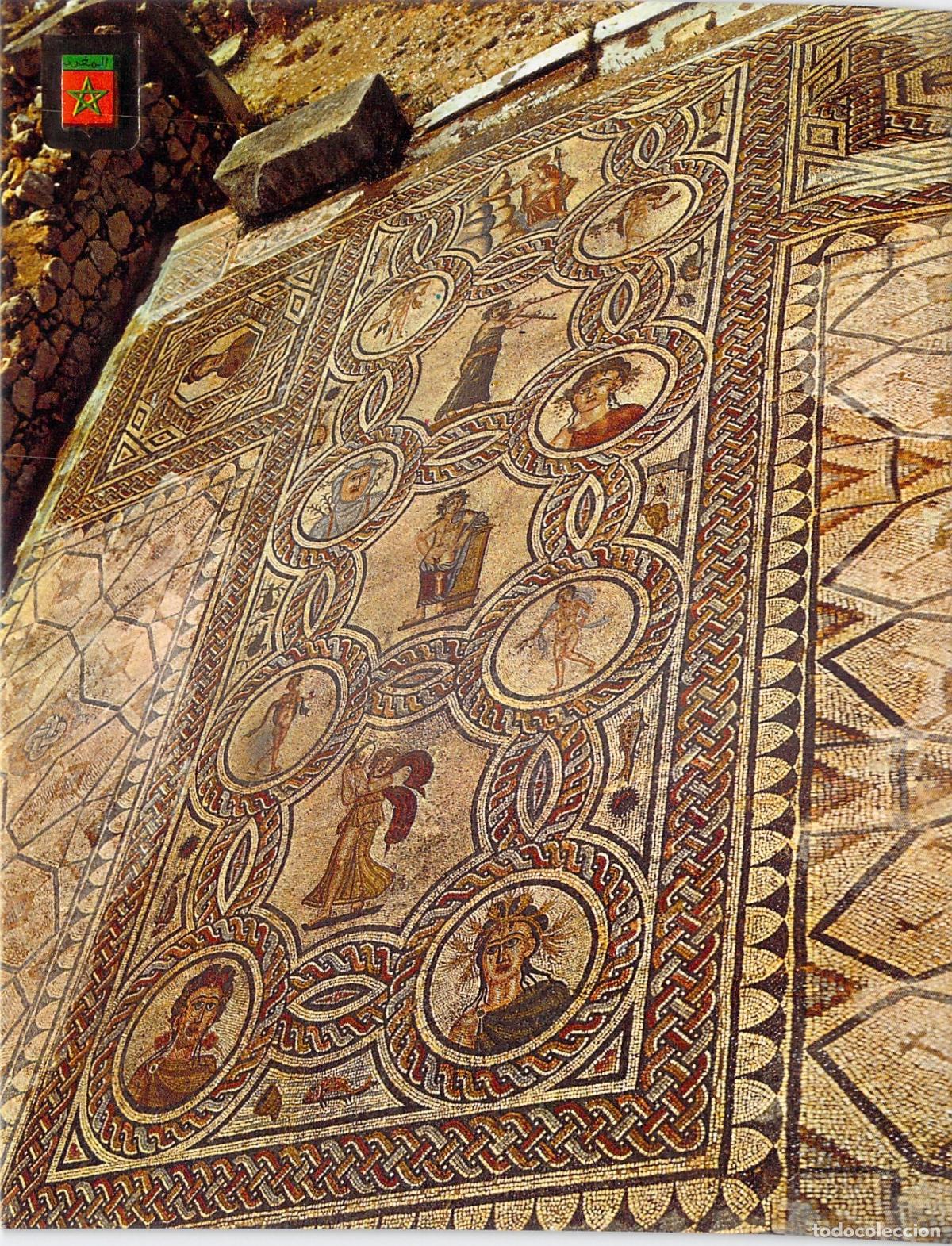 Postales: Postal de Volubilis Marruecos Mosaico Casa de las Cuatro Estaciones