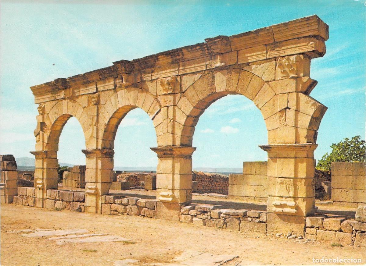 Postales: Postal de las Ruinas de Volubilis y sus Arcos Romanos
