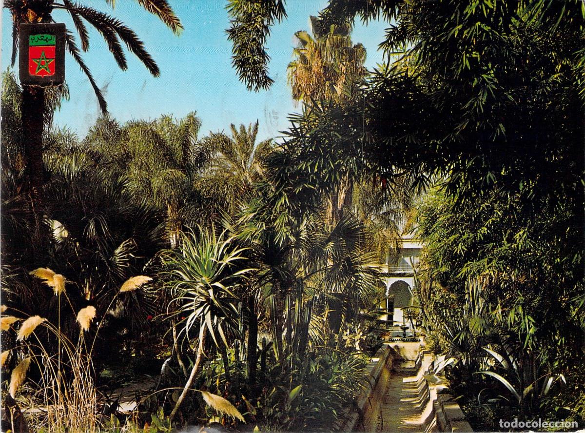 Postales: Postal de los Jardines Majorelle en Marrakech, Marruecos