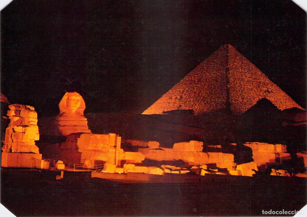 Postales: Postal Espect&aacute;culo de Luz y Sonido en las Pir&aacute;mides de Giza, Egipto