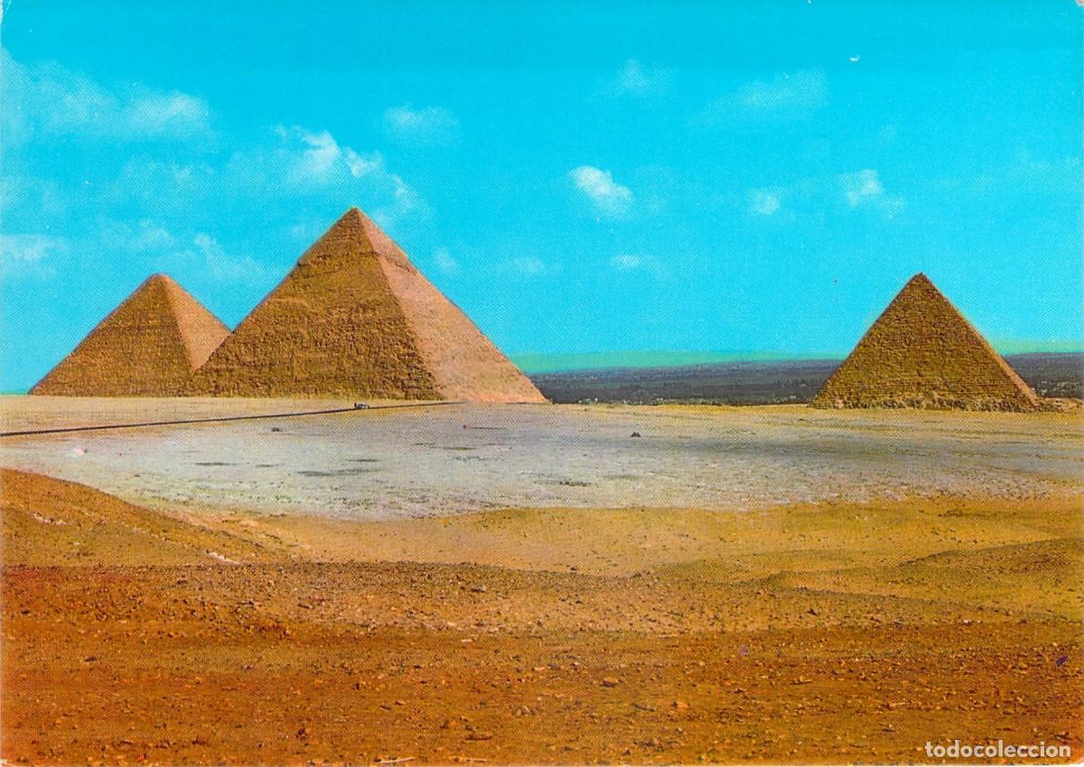 Postales: Postal de las Pir&aacute;mides de Giza, Egipto - Monumentos Antiguos