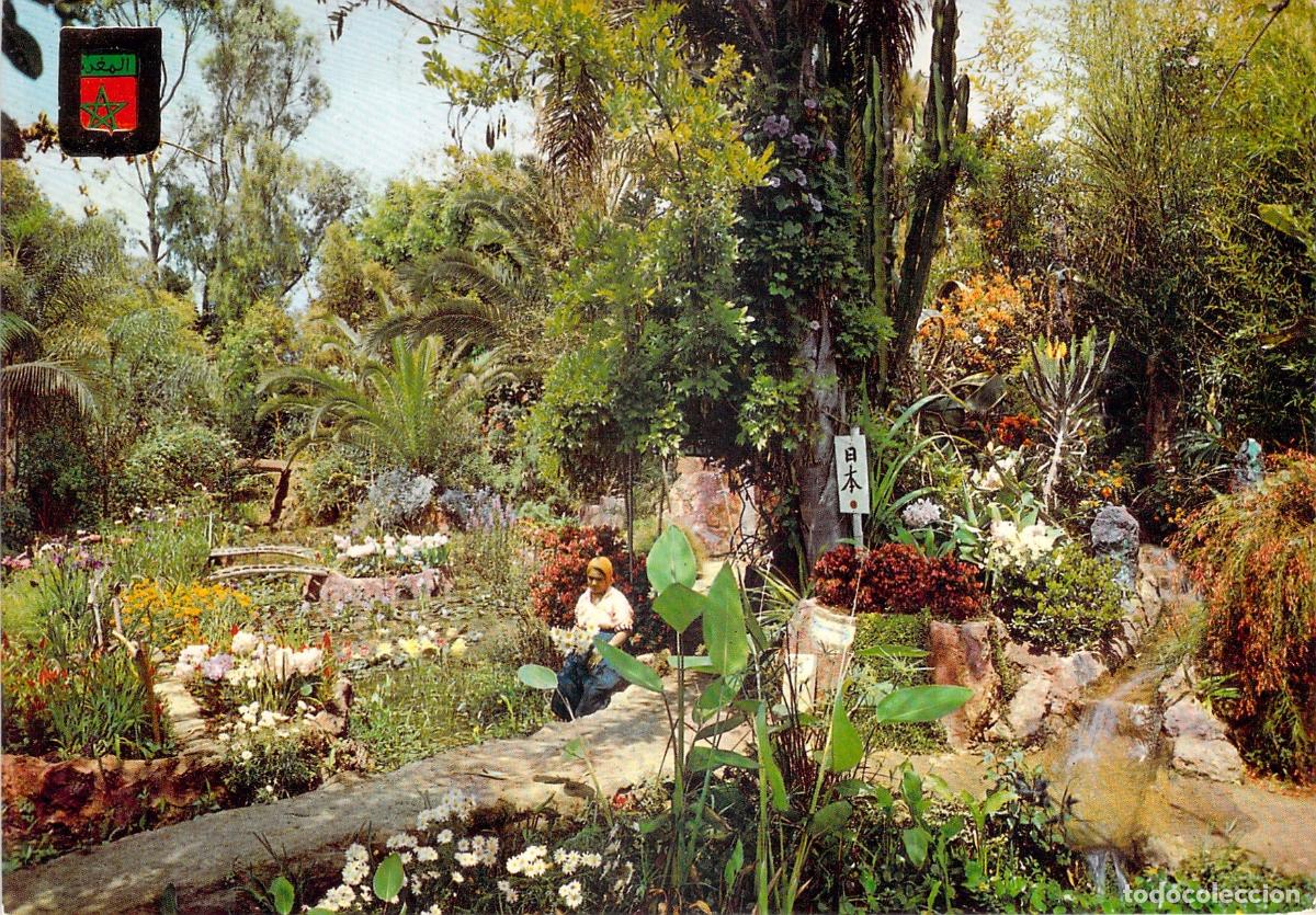 Postales: Postal Jard&iacute;n Ex&oacute;tico de Rabat Marruecos Escudo de Oro