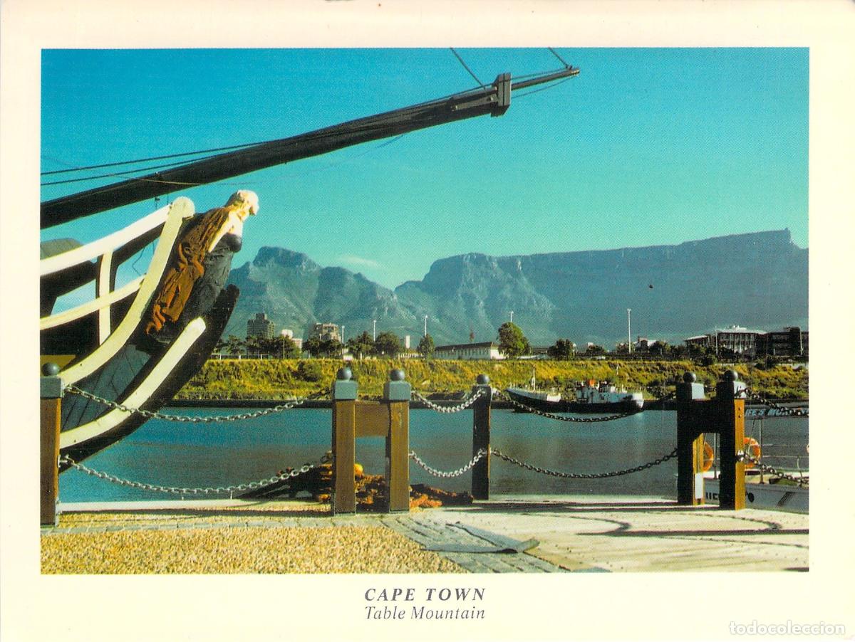 Postales: Postal de Ciudad del Cabo y Monta&ntilde;a de la Mesa en Sud&aacute;frica