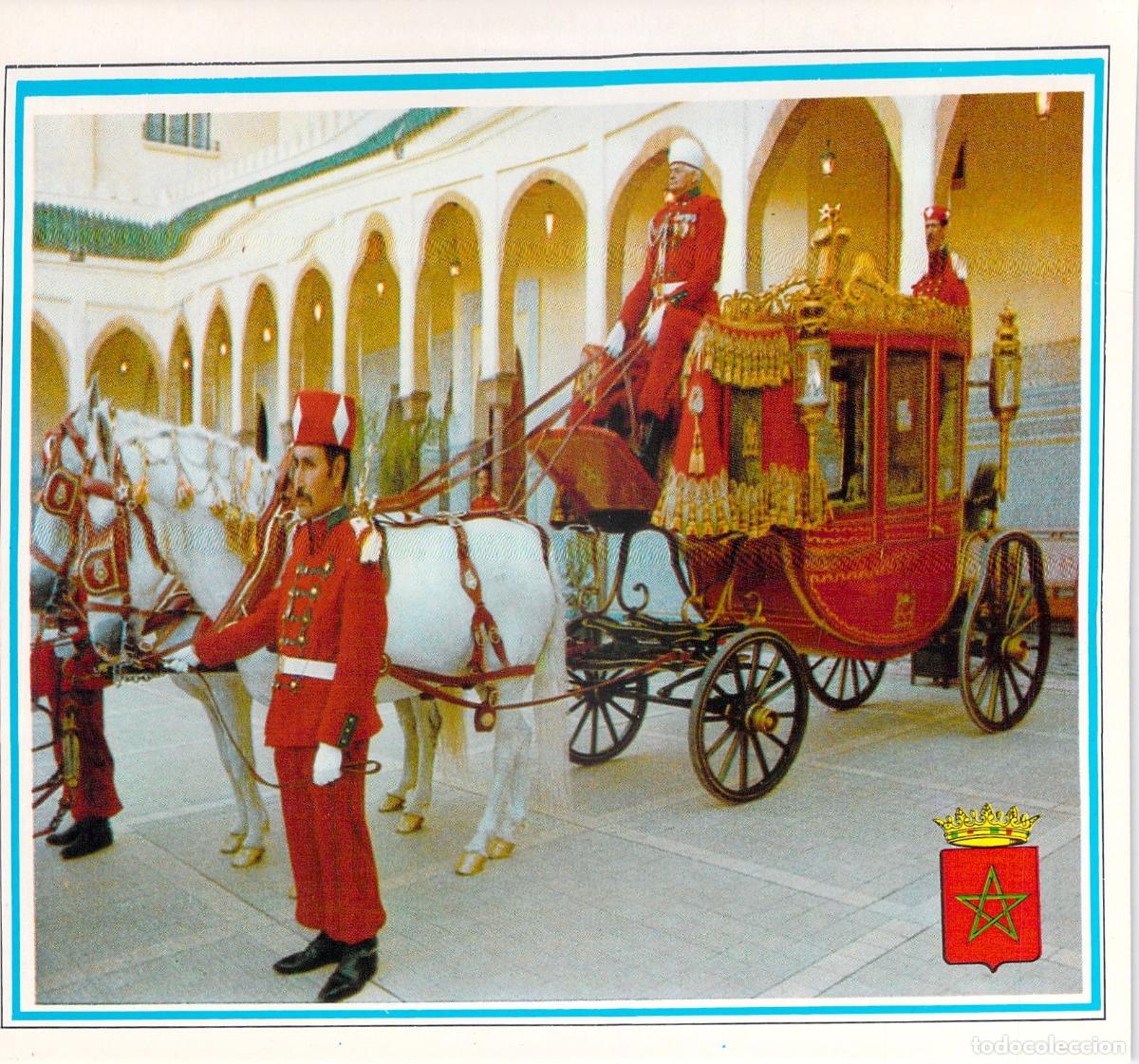 Postales: Postal de Rabat Marruecos - Carruaje Real y Guardias en Uniforme