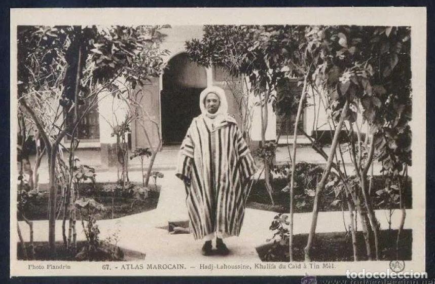 Postais: Marruecos. *Atlas Marocain. Hadj-Lahoussine, Khalifa du Ca&iuml;d &agrave; T&icirc;n M&egrave;l* Nueva.