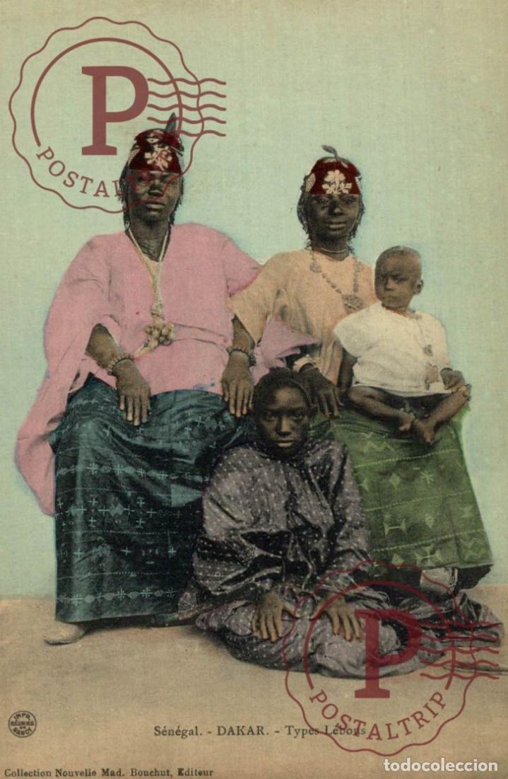 Postales: SENEGAL. DAKAR : TYPES LEBOUS - Foto 1