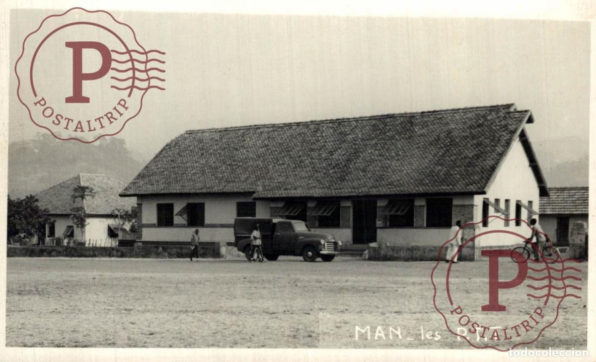 Postales: SENEGAL - MAN. LES P.T.T. RPPC. FOTOGRAFICA.