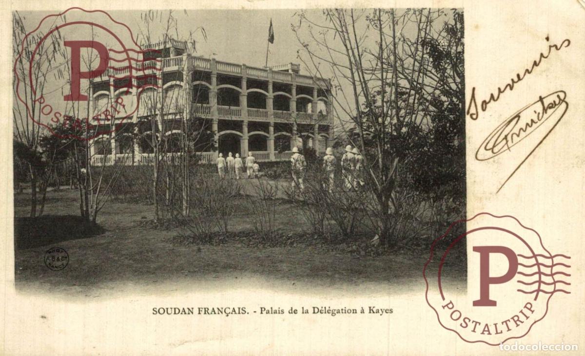 Postais: SUDAN. SOUDAN FRAN&Ccedil;AIS. KAYES - Palais du Gouvernement