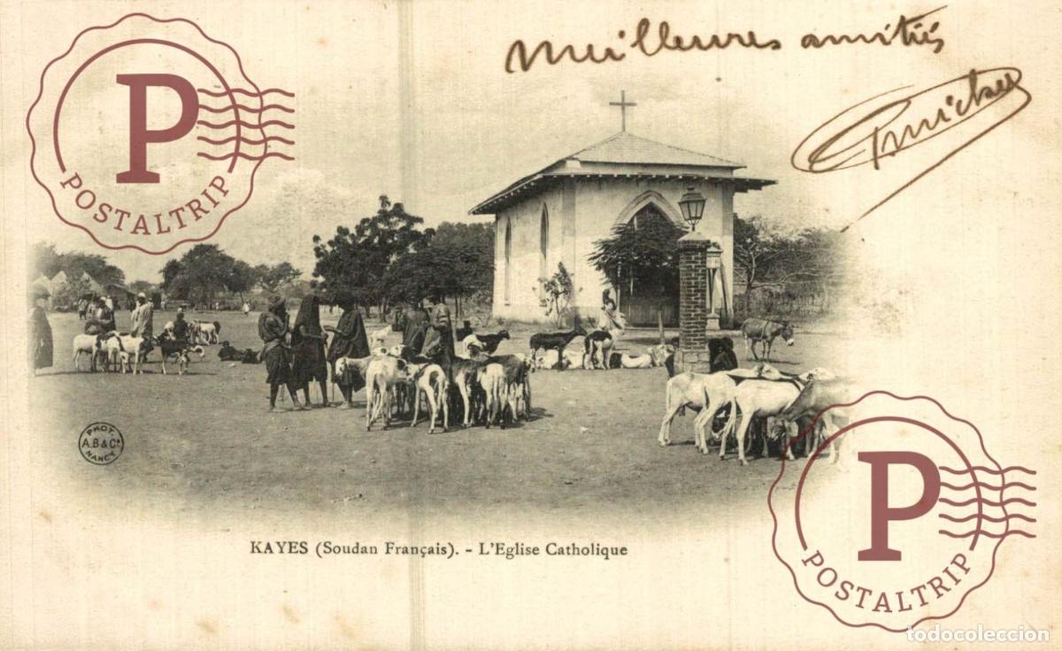 Postales: MALI. KAYES l &eacute;glise catholique