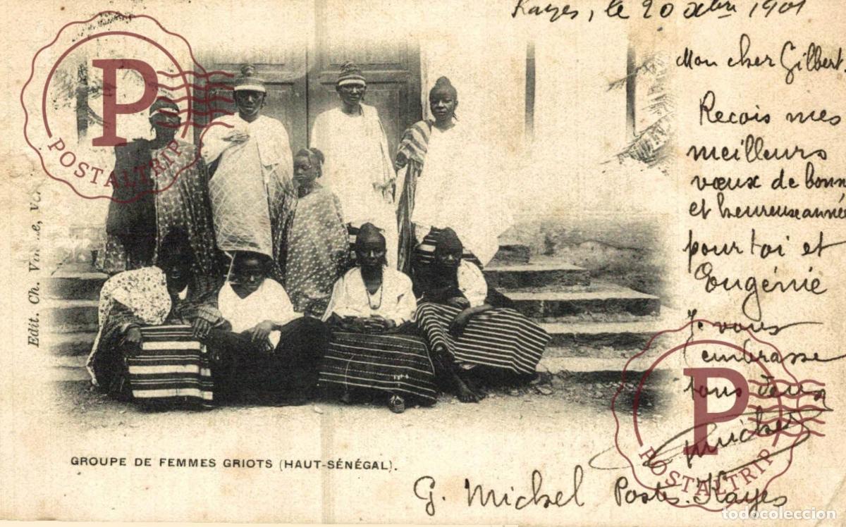 Postales: SENEGAL - Groupe de Femmes Griots. HAUT-SENEGAL