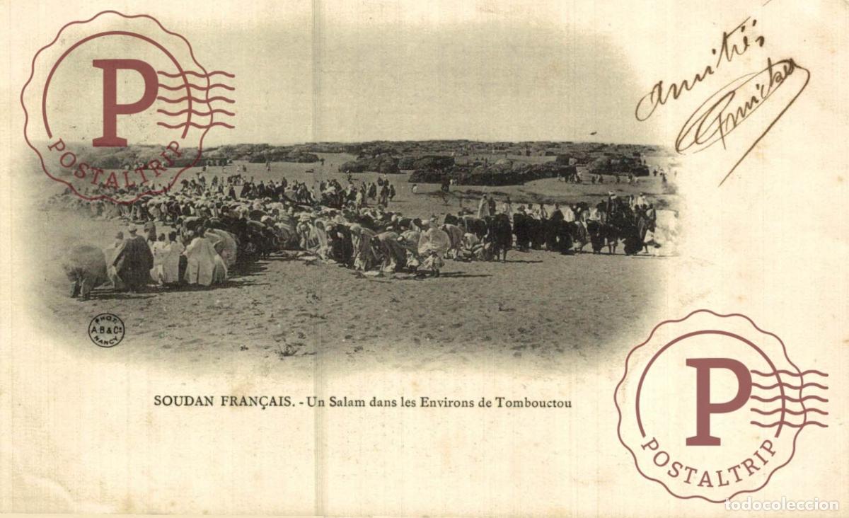 Postales: SUDAN. SOUDAN FRANCAIS. Un Salam dans les environs de Tombouctou